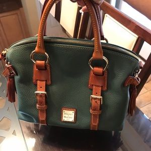 Dooney and Bourke Green Satchel Handbag.
